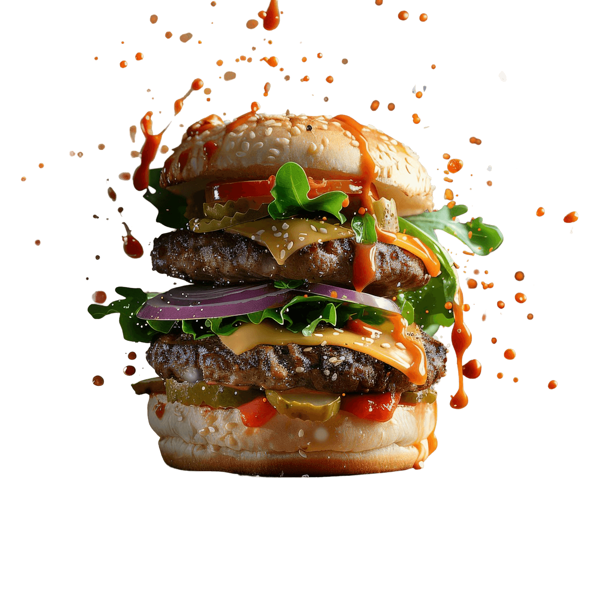 Double patty burger